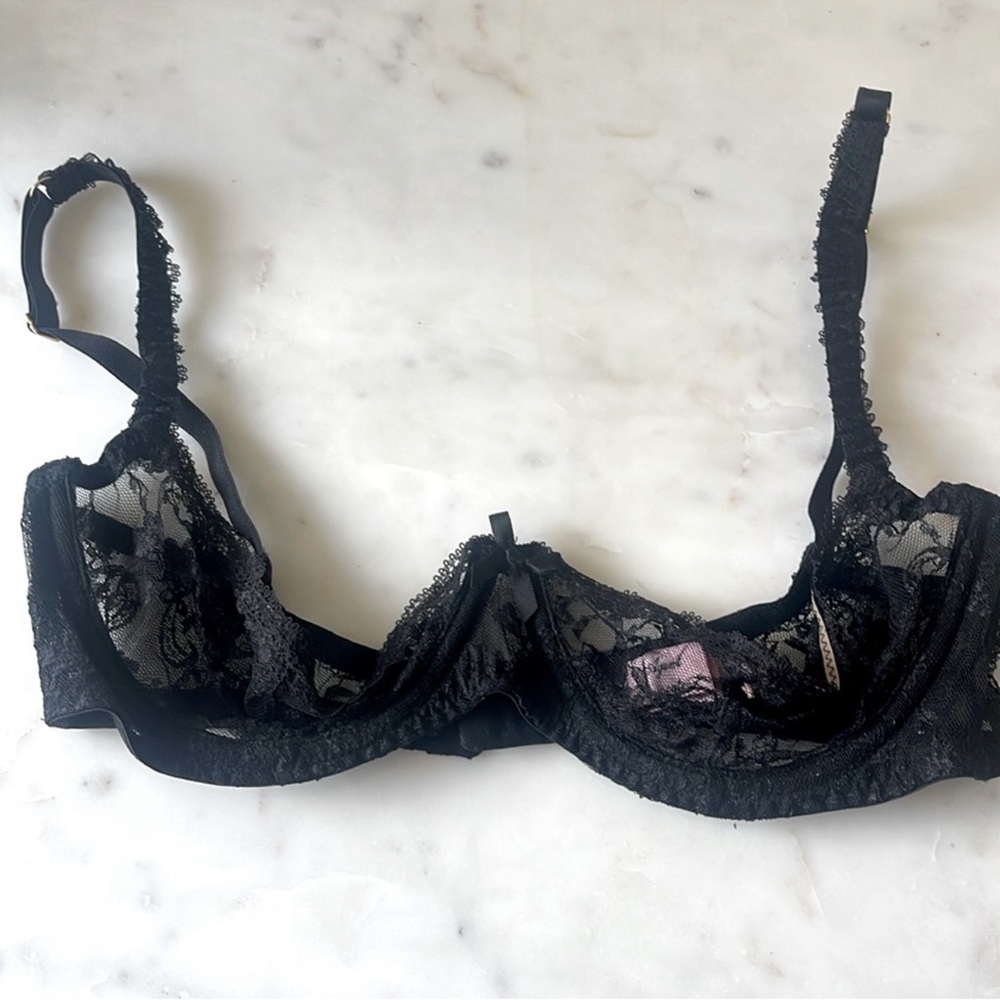Agent Provocateur Black and Pink Lace Lingerie